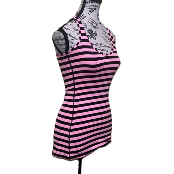 Lululemon Athletica Pink and Black Striped Tank Top size 4 - Picture 6 of 7